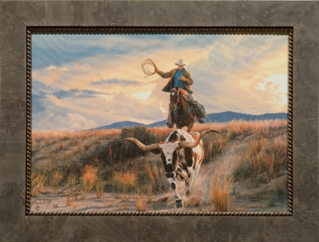Bringing Home the Ranch Pet by artist Tim Cox